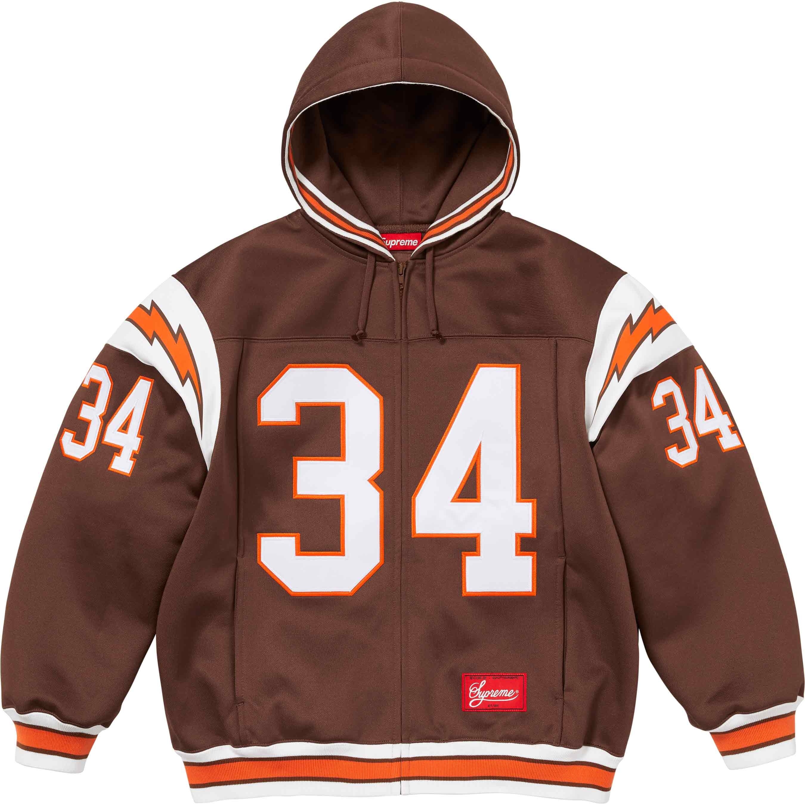 Football Zip Up Hooded Sweatshirt view 7
